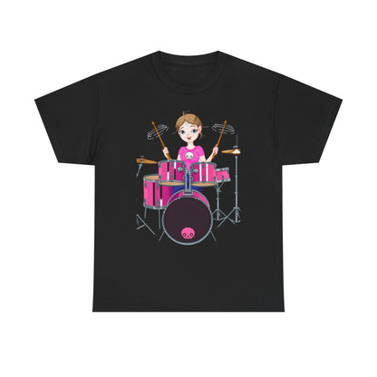 DRUMMER GIRL-  Heavy Cotton Tee