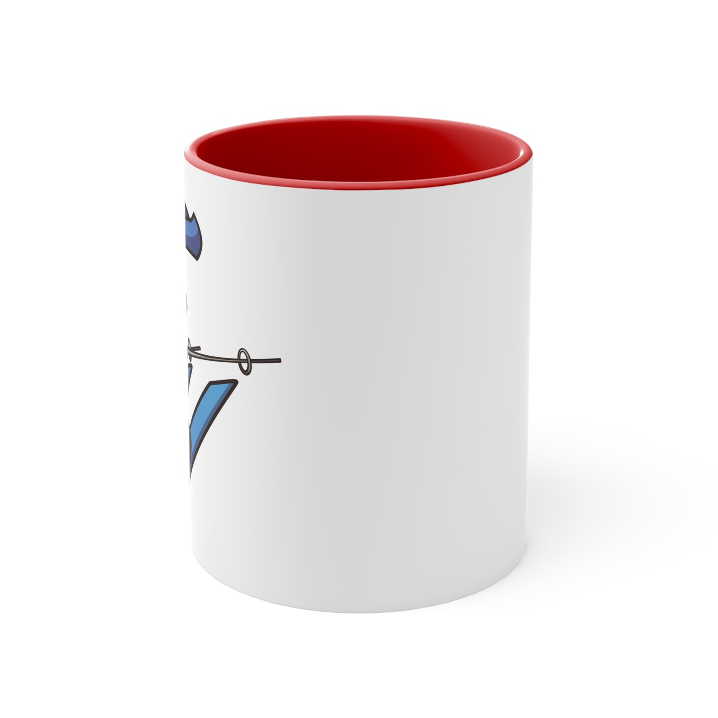 Skiing- Accent Mug