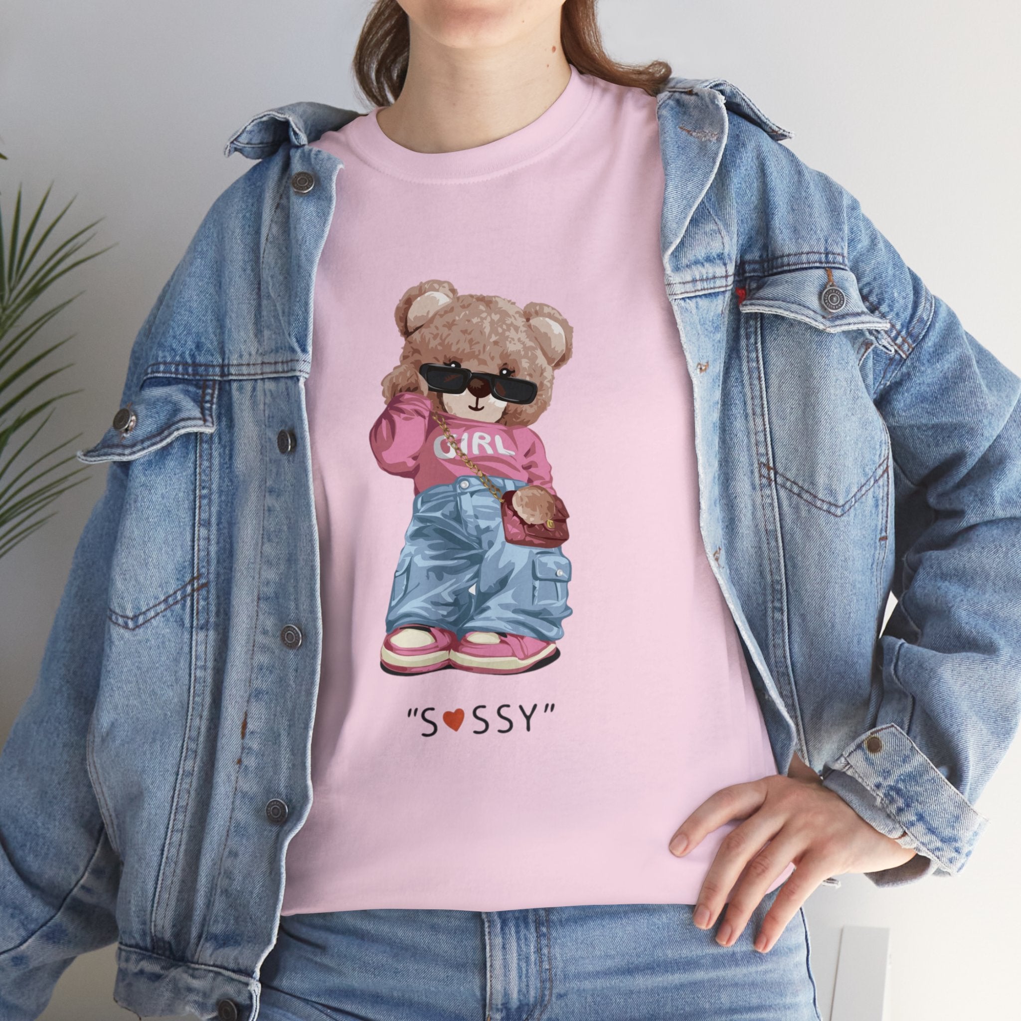 Sassy bear- Heavy Cotton Tee Shirt