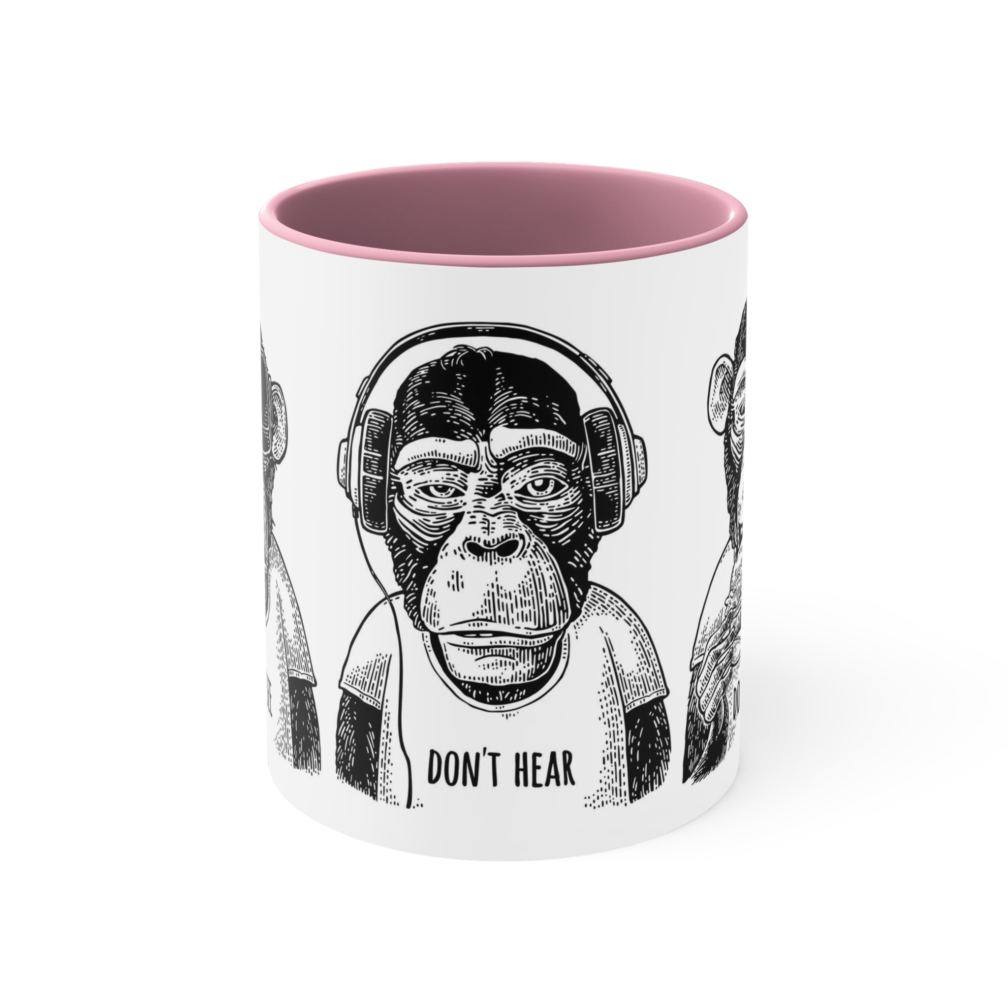 Don’t see hear or speak— Accent Coffee Mug, 11oz
