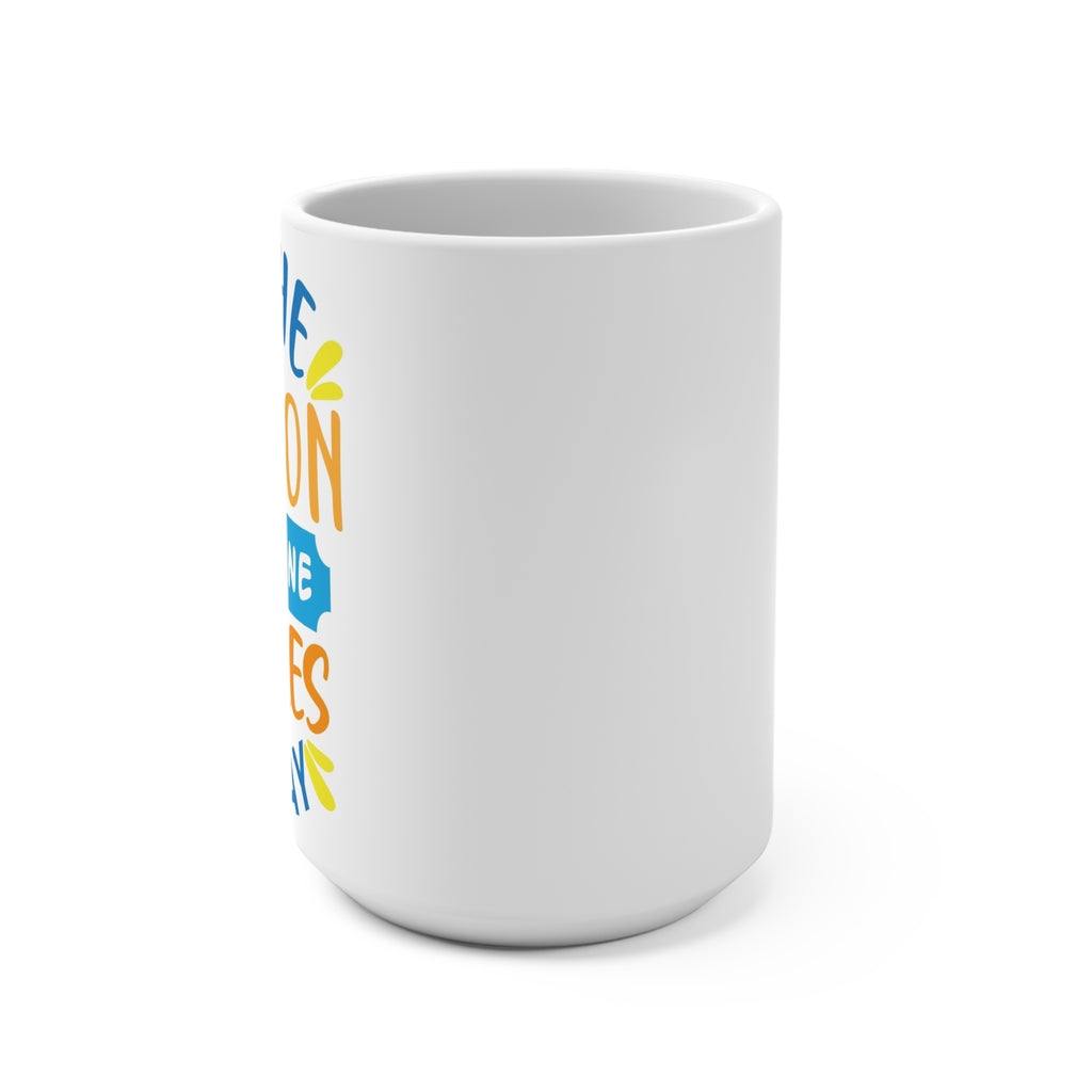 Bright & Cheerful Mug - Perfect Gift for Coffee Lovers, Inspirational Quote, Home Office Decor, Birthday, Housewarming