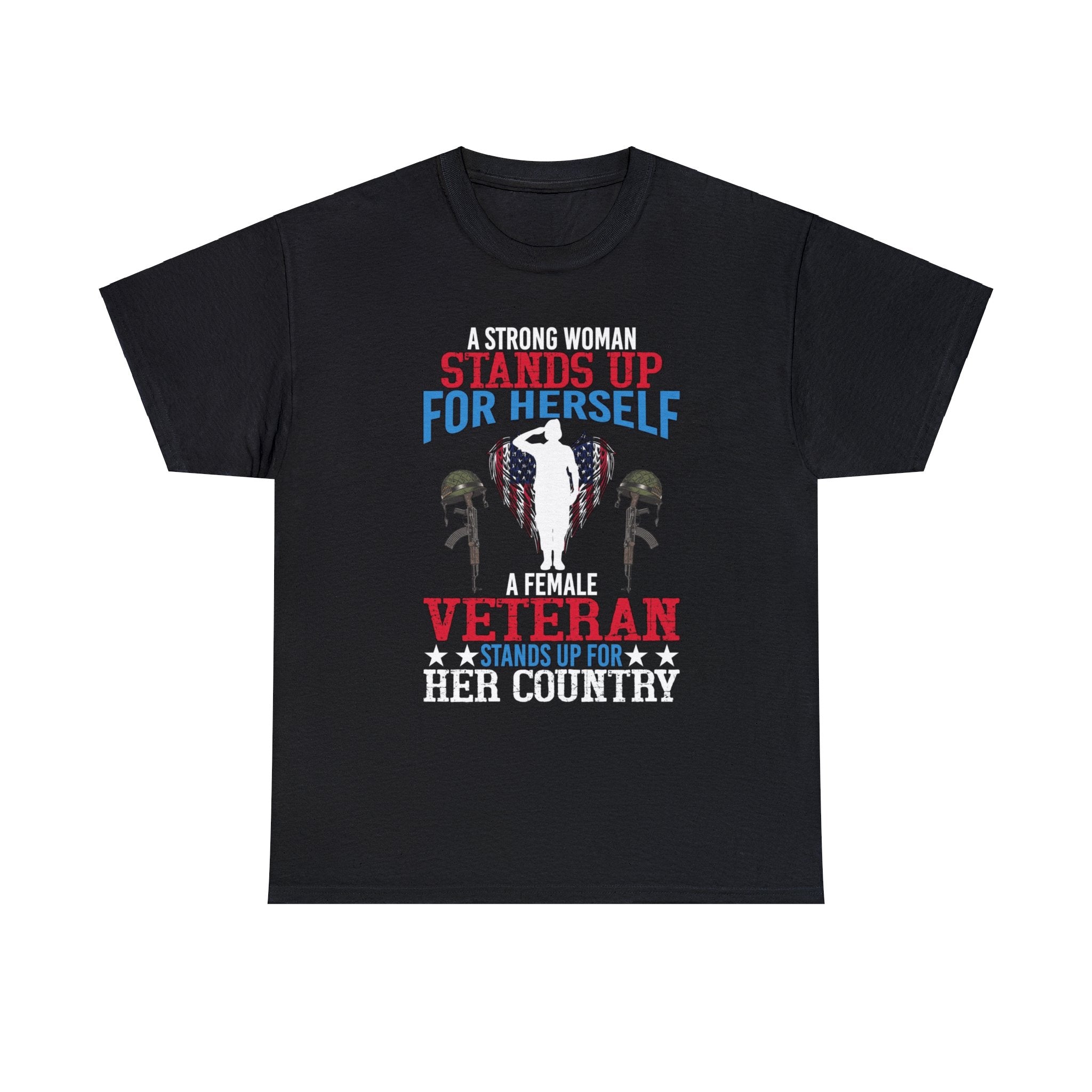 Female veteran- Heavy Cotton Tee Shirt