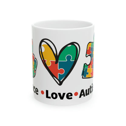 Autism—  Ceramic coffee Mug, 11oz