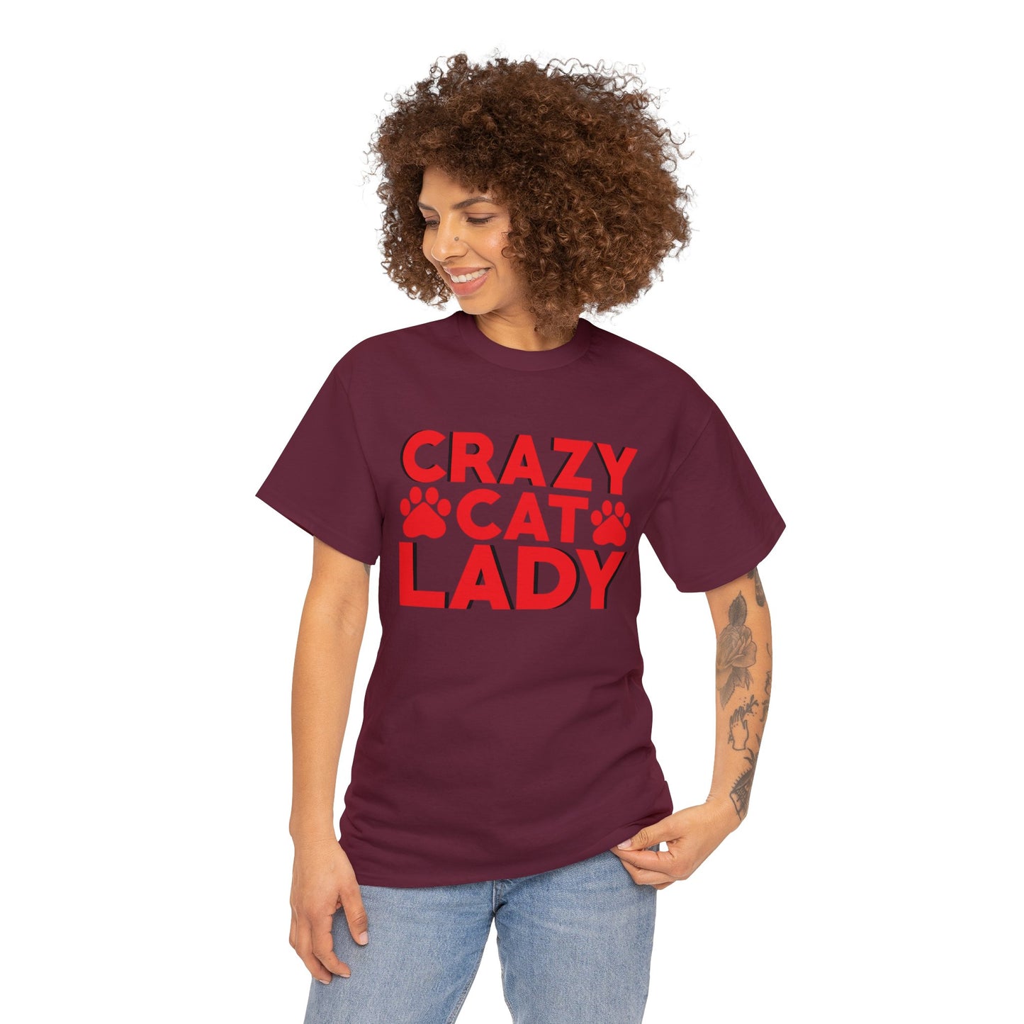 Crazy cat lady— Heavy Cotton Tee