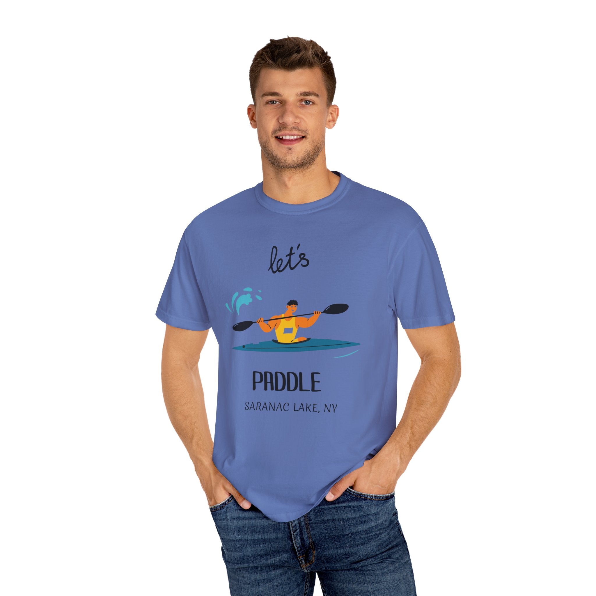 Kayaking T-Shirt - "Let's Paddle" unisex