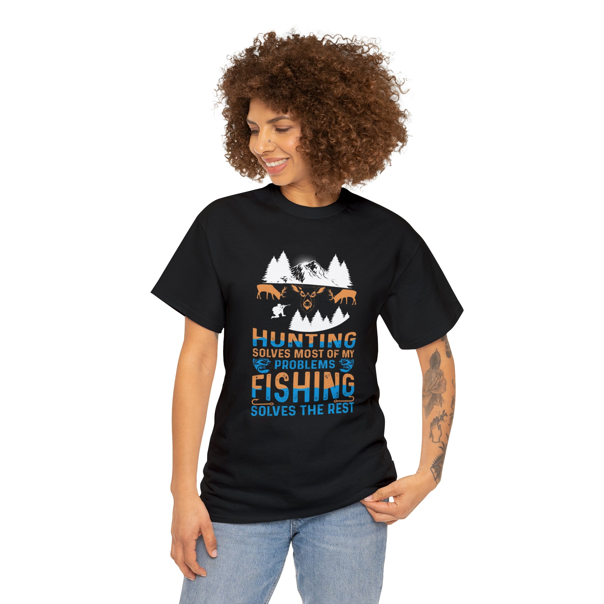 Hunting and fishing- Heavy Cotton Tee