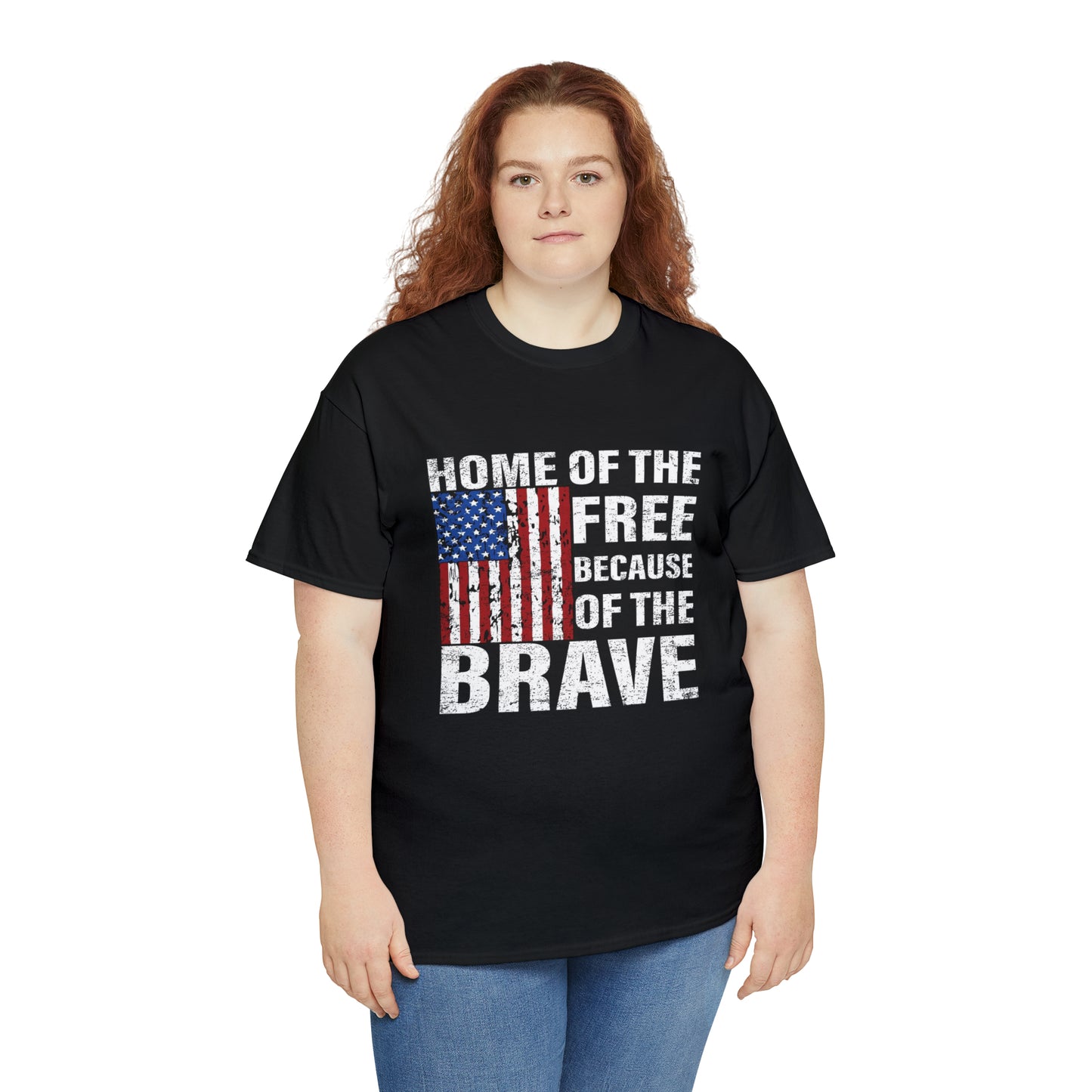 Home of the free- Unisex Heavy Cotton Tee