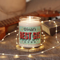 World’s best sis- Scented Soy Candle, 9oz