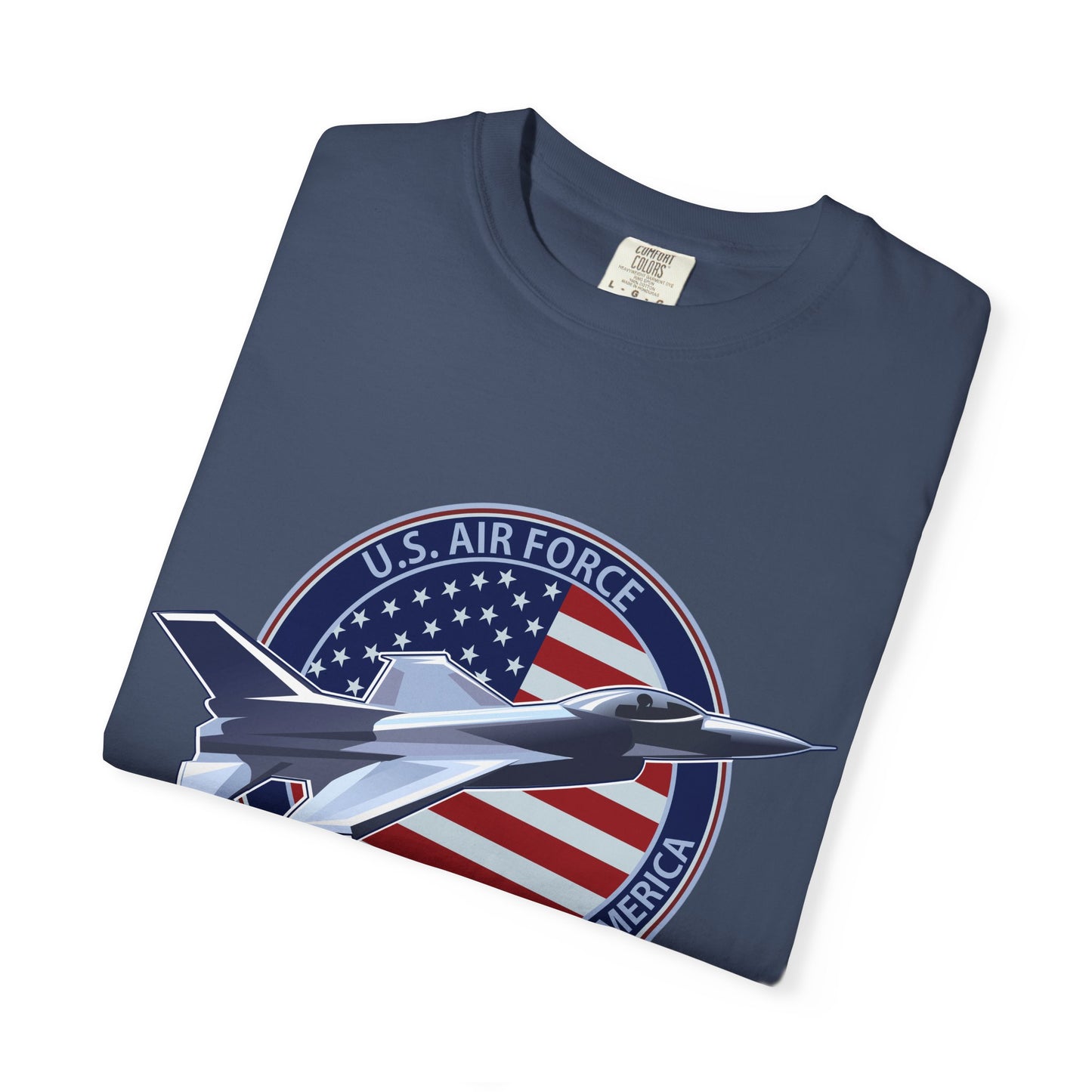 Air Force Tribute T-Shirt, Unisex Military Tee, Garment-Dyed Shirt, Patriotic Apparel, Veteran Gift, Casual Wear, Independence Day Outfit