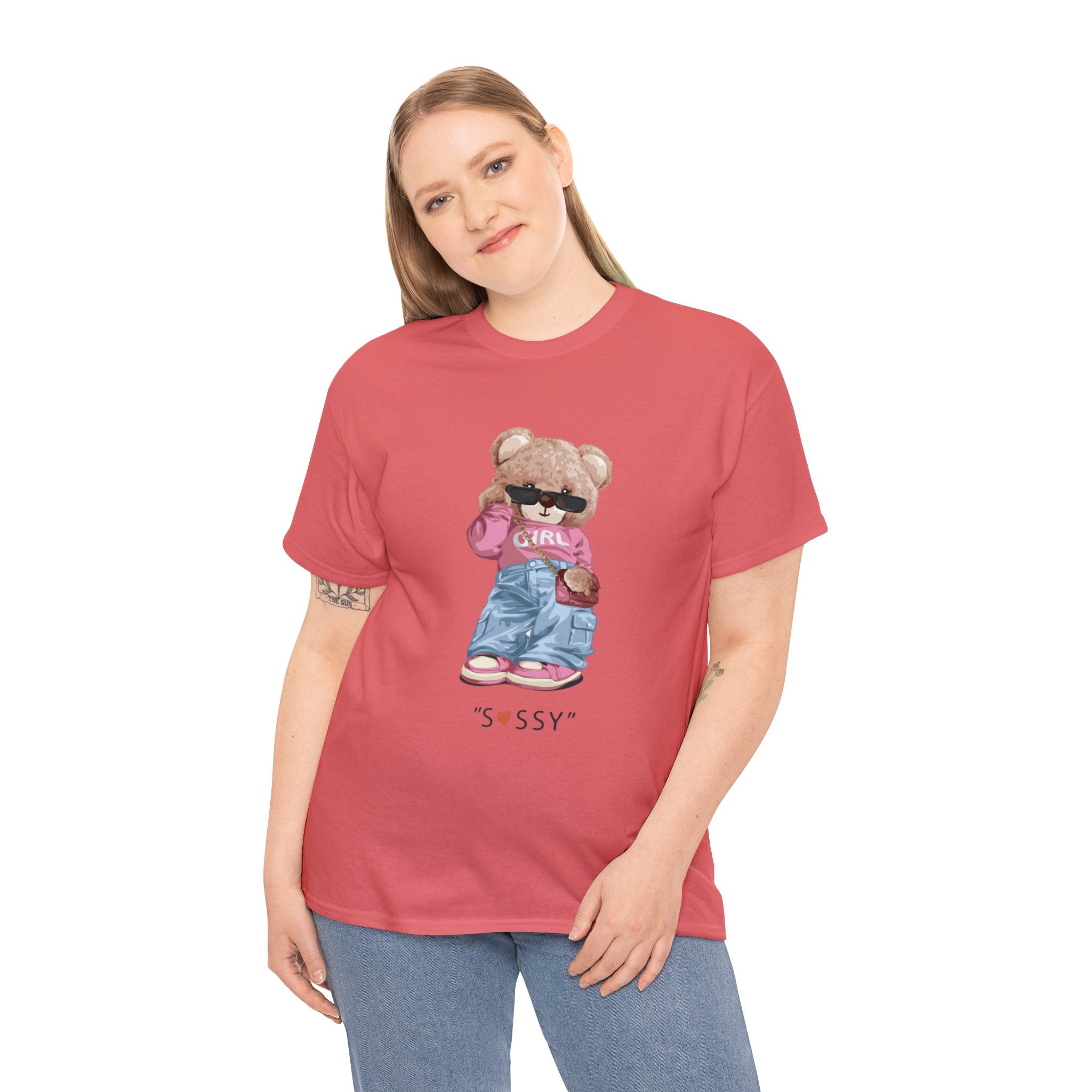 Sassy bear- Heavy Cotton Tee Shirt