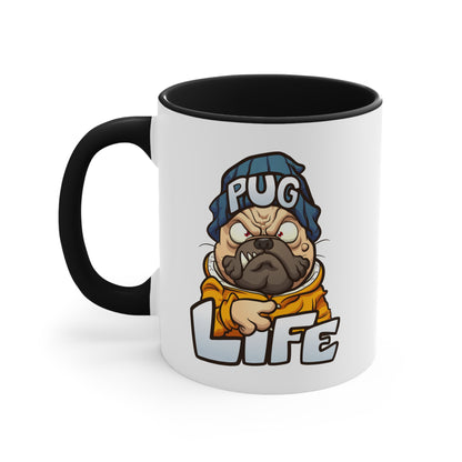 Pug life Accent coffee Mug