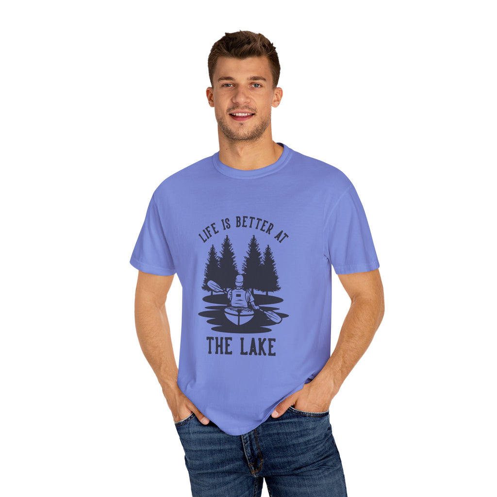 Lake Life Unisex Garment-Dyed T-Shirt - "Life is Better at the Lake"
