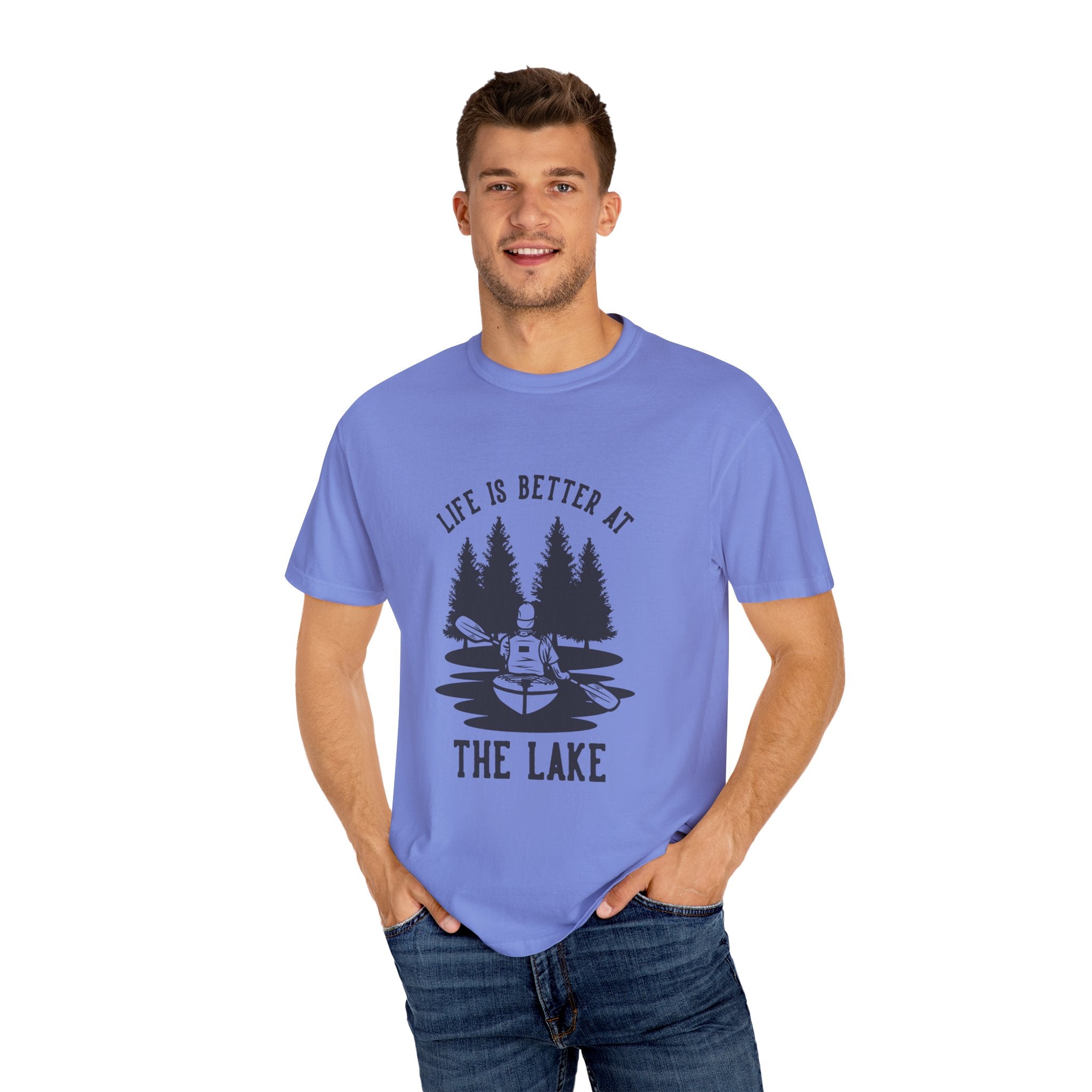 Lake Life Unisex Garment-Dyed T-Shirt - "Life is Better at the Lake"