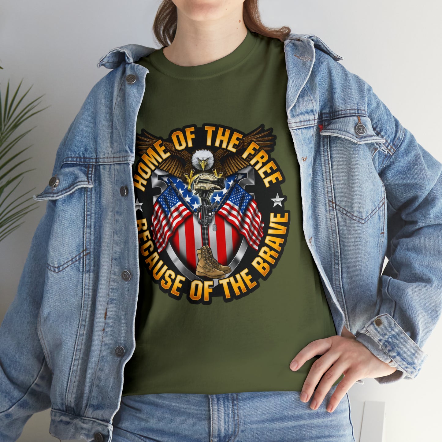 Home of the brave - Unisex Heavy Cotton Tee