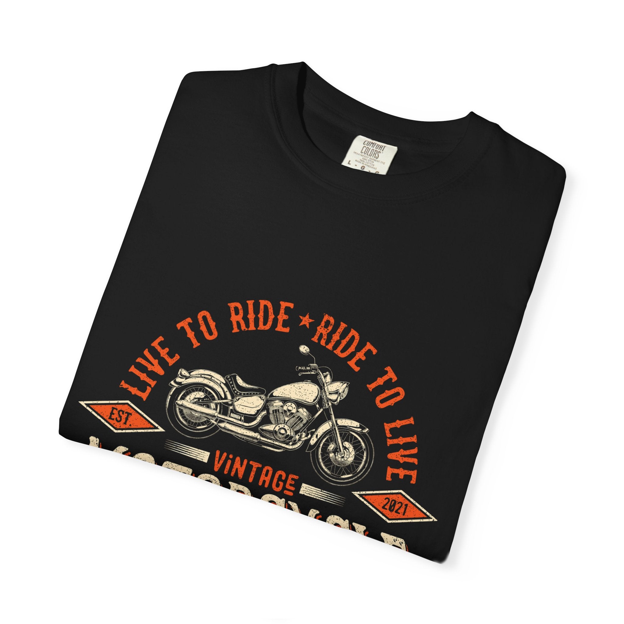 Vintage Motorcycle Riders Club T-Shirt - Live to Ride Graphic Tee