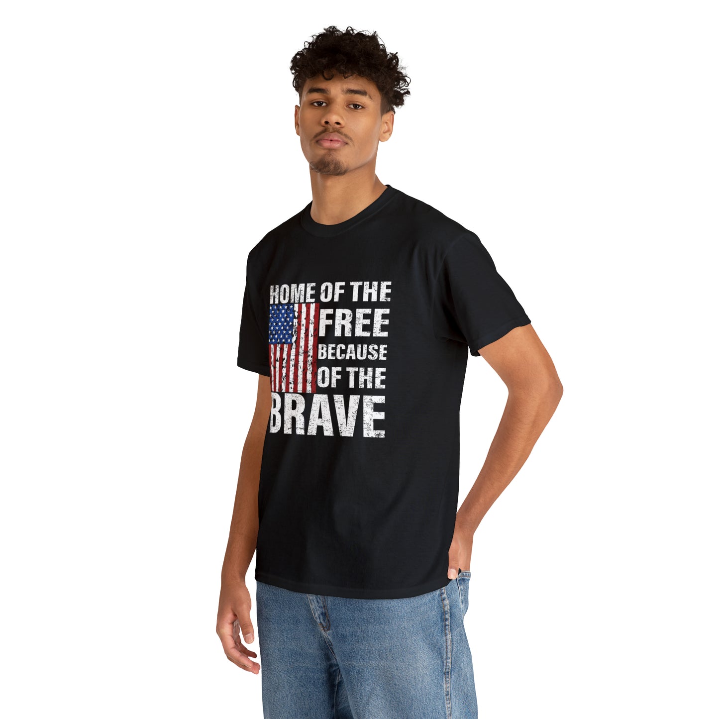 Home of the free- Unisex Heavy Cotton Tee