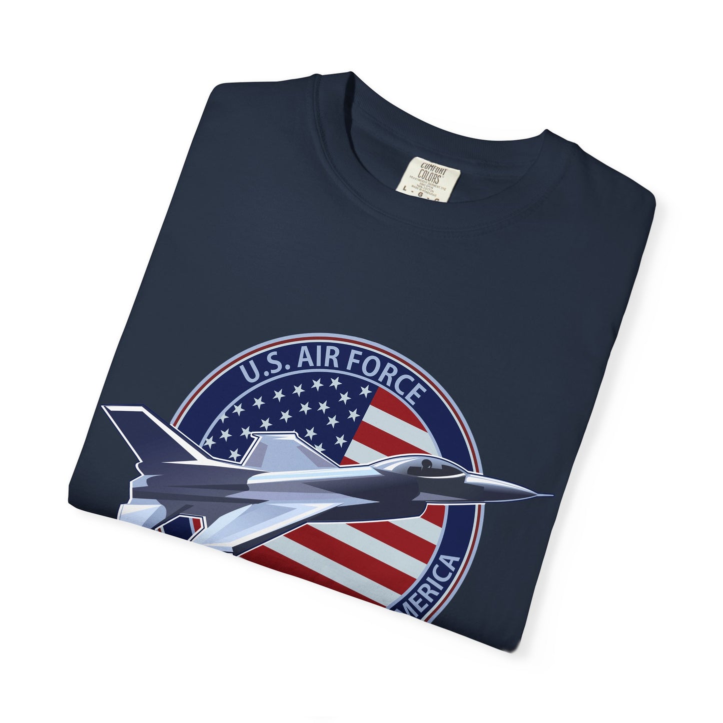 Air Force Tribute T-Shirt, Unisex Military Tee, Garment-Dyed Shirt, Patriotic Apparel, Veteran Gift, Casual Wear, Independence Day Outfit