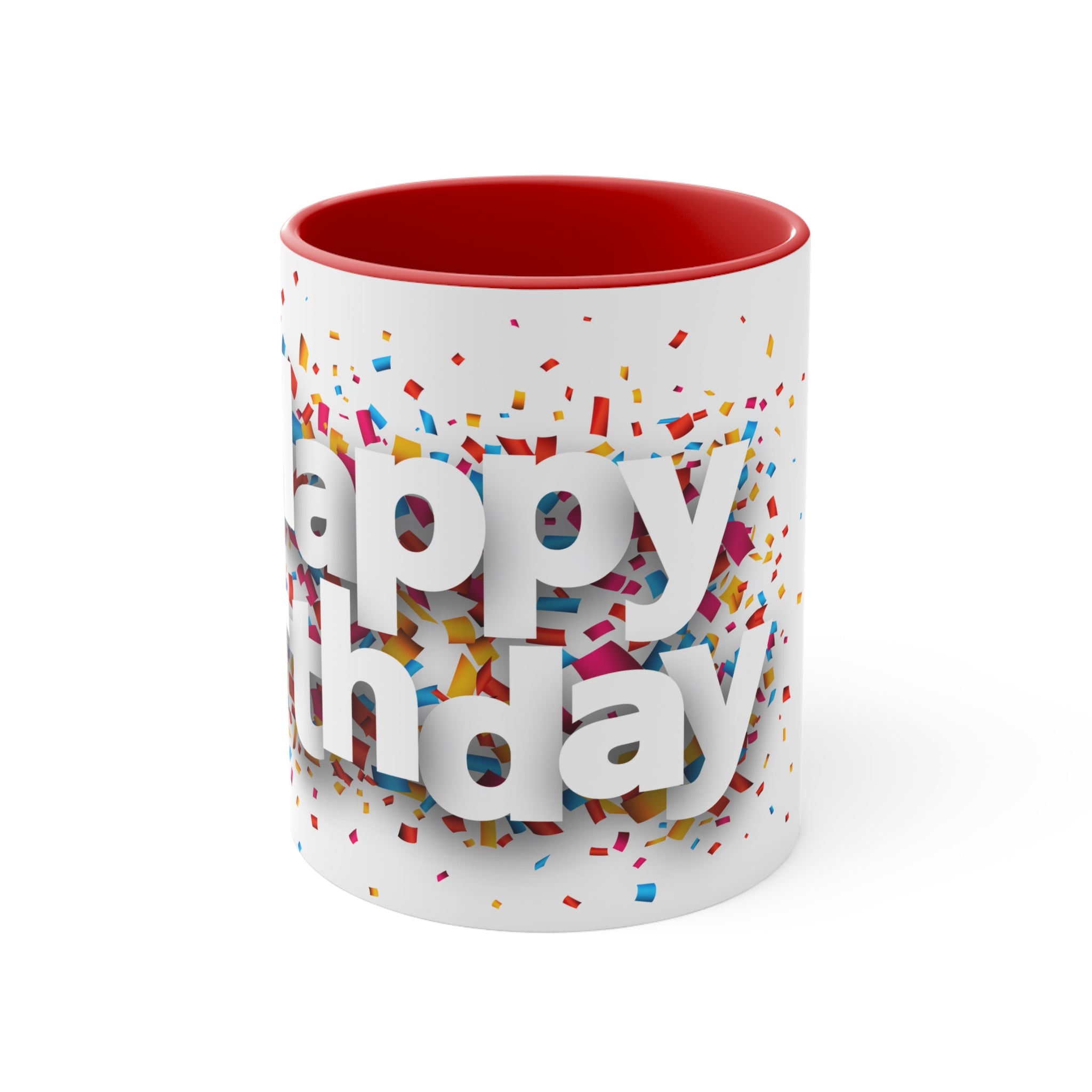 Happy Birthday— Accent coffee  Mug