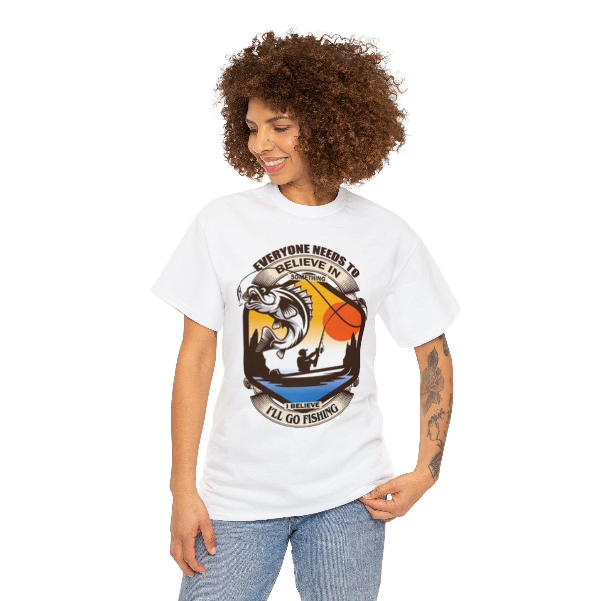 Fishing-Heavy Cotton Tee
