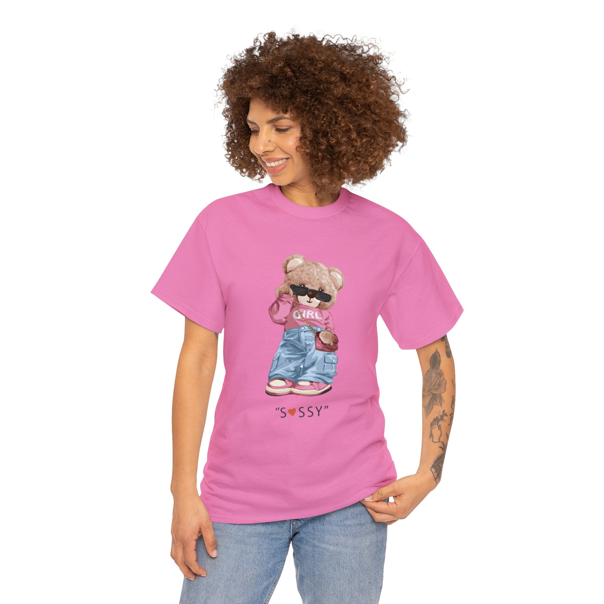 Sassy bear- Heavy Cotton Tee Shirt