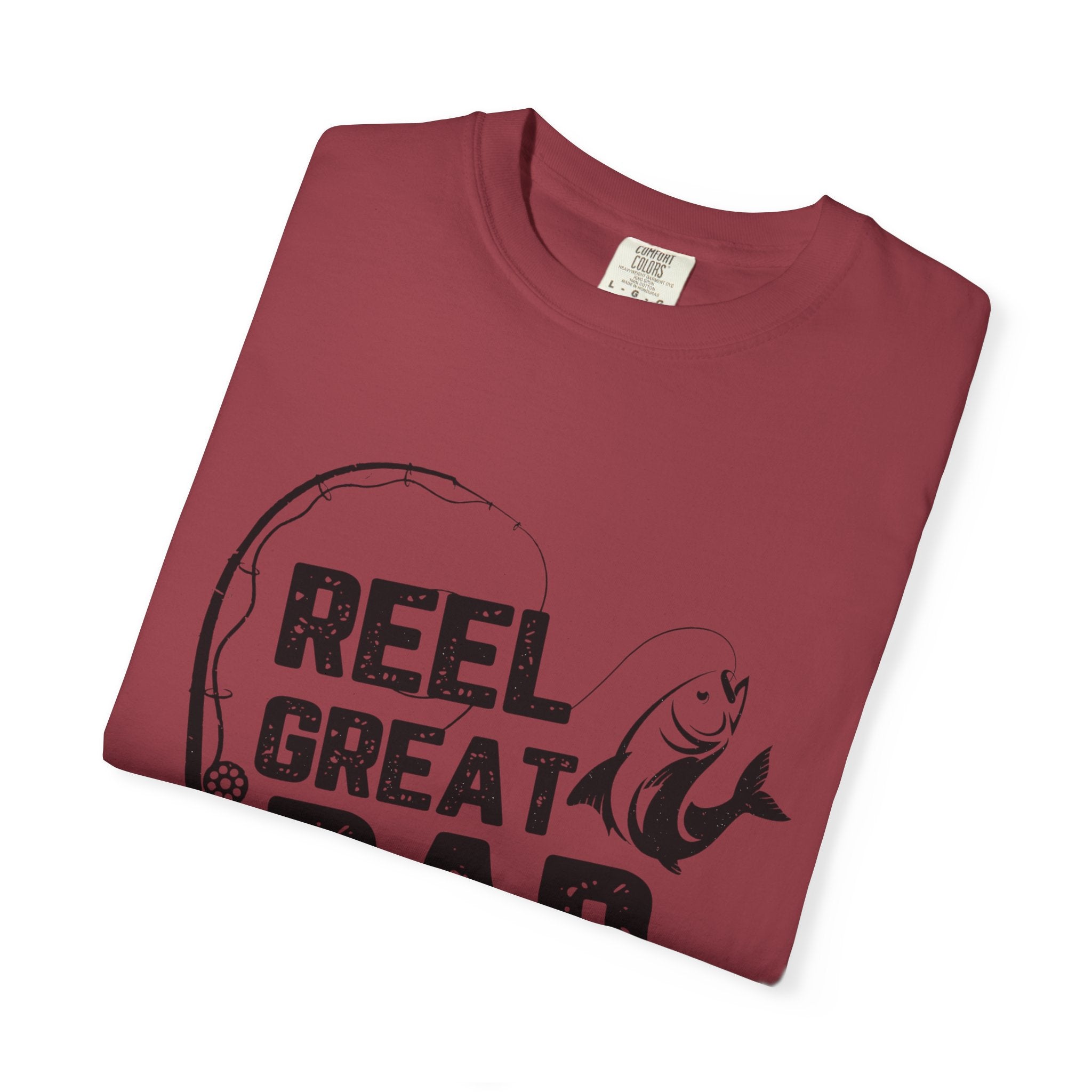 Reel Great Dad Garment-Dyed T-Shirt - Perfect for Father's Day and Fishing Enthusiasts