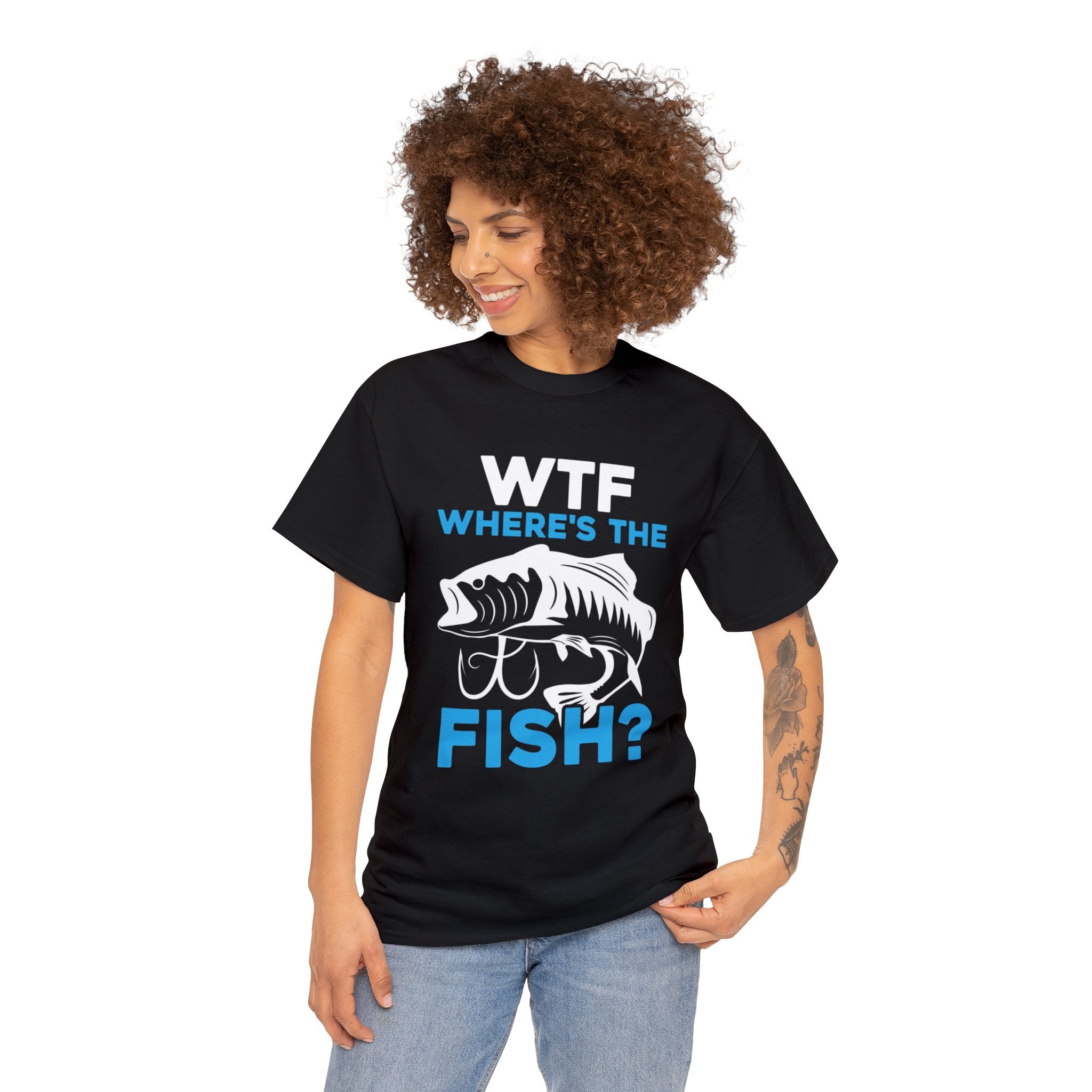 Wtf- where’s the fish- Heavy Cotton Tee