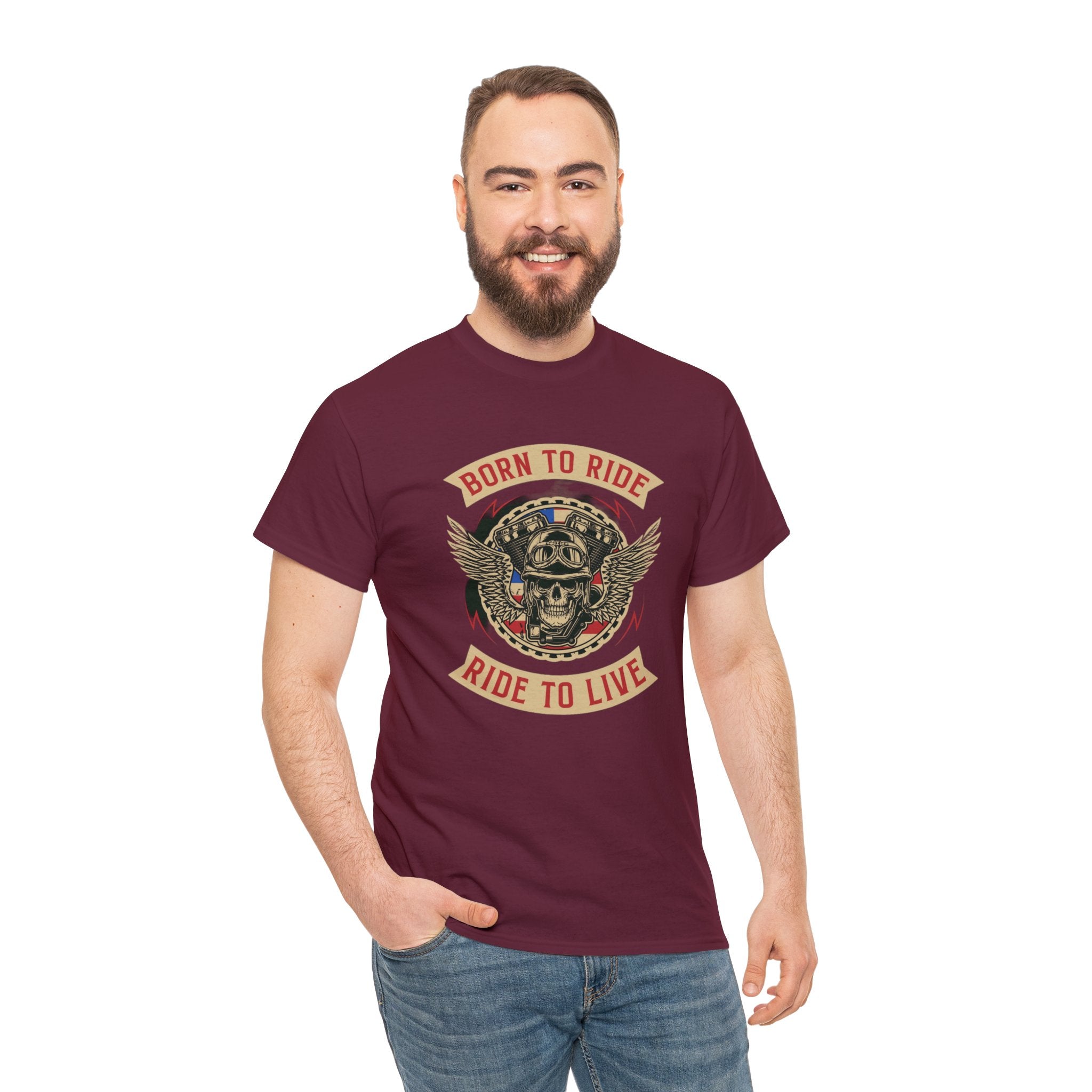 Born to ride—Heavy Cotton Tee