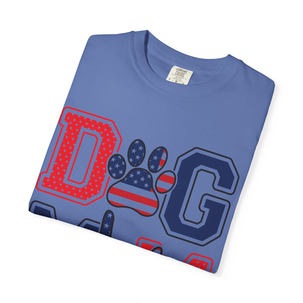 Patriotic Dog Mom T-shirt |  Tee, Dog Lover Gift, Pet Owner Apparel, Independence Day, Casual Style