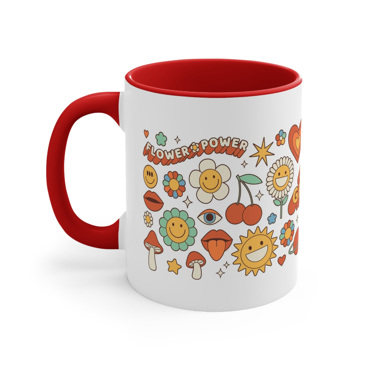 Stay groovy/ Accent Coffee Mug, 11oz