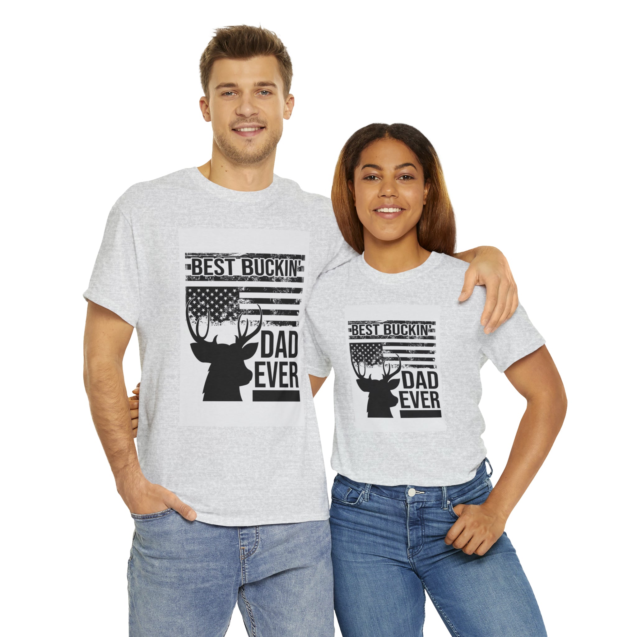 Best buckin dad ever- Heavy Cotton Tee