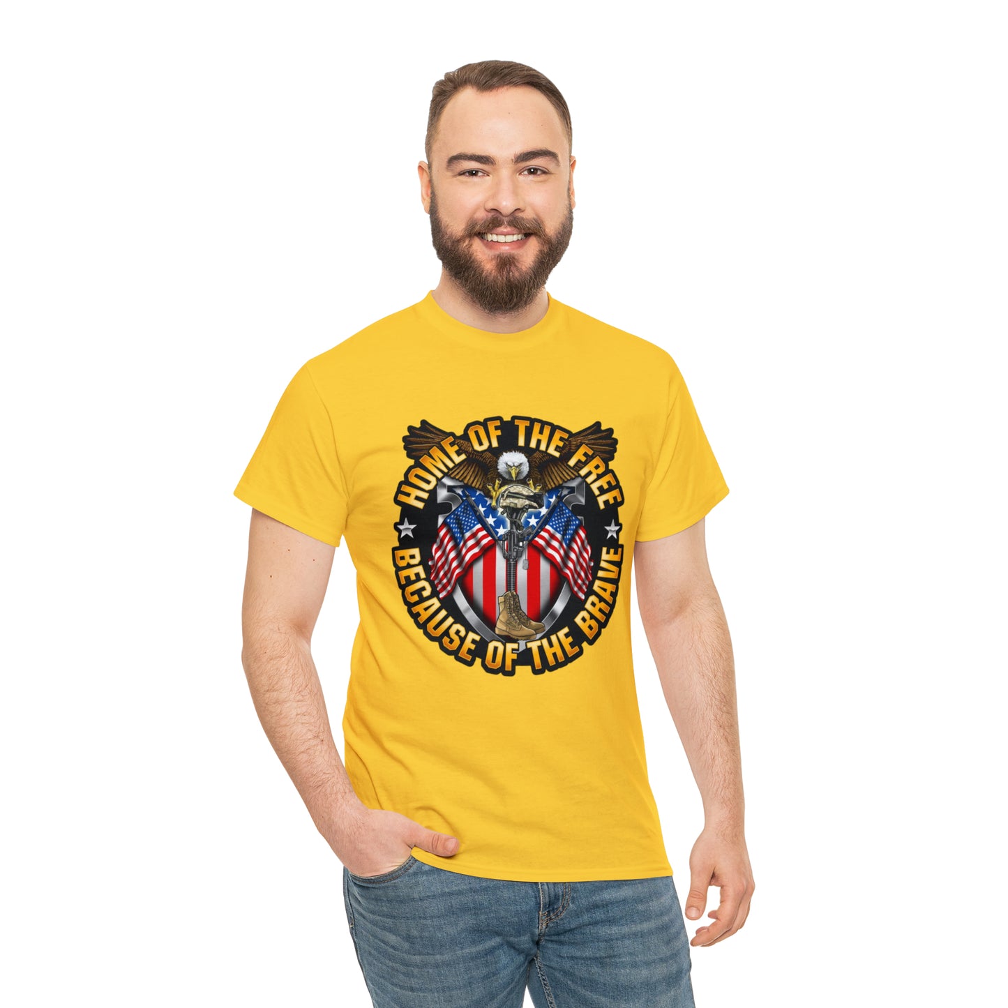 Home of the brave - Unisex Heavy Cotton Tee