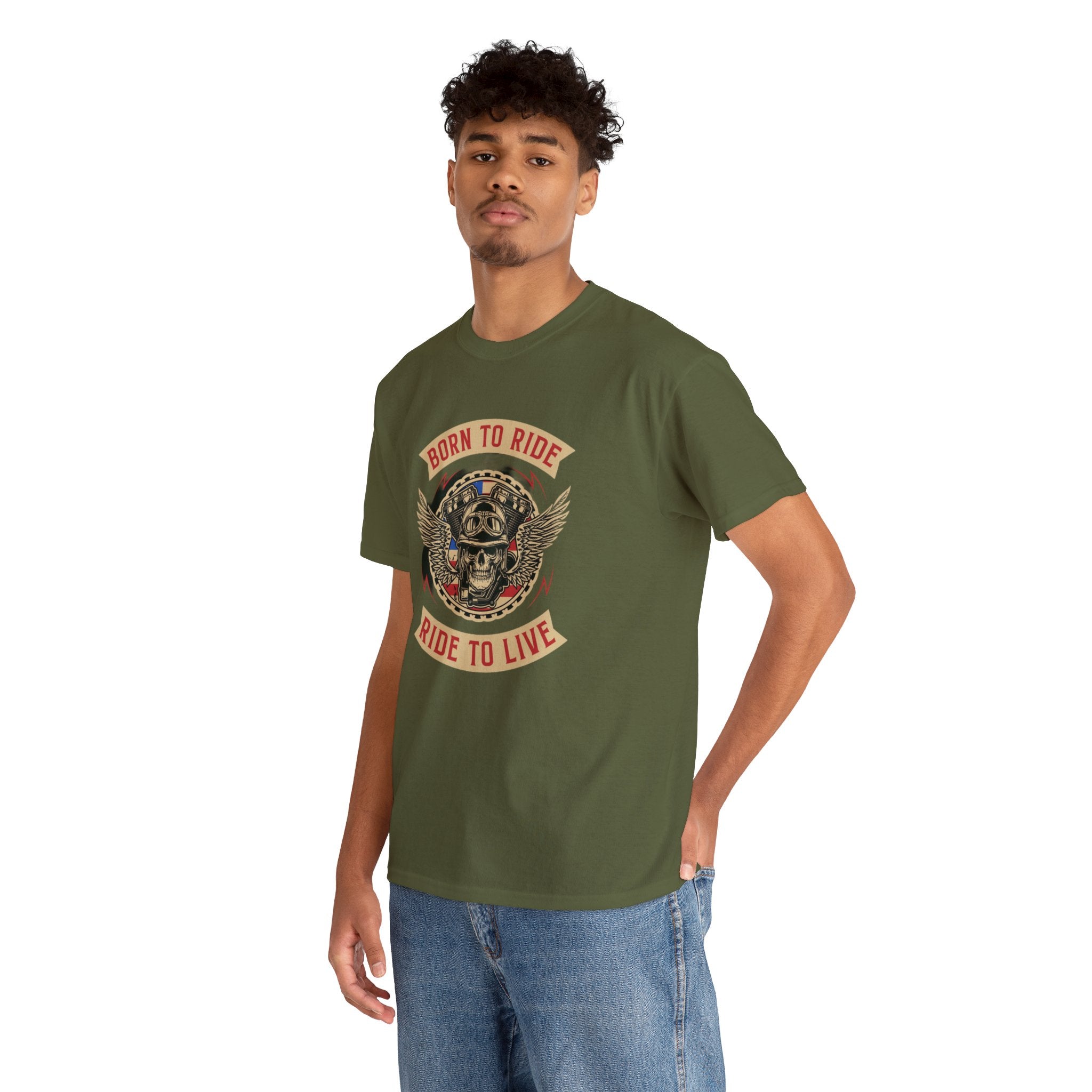 Born to ride—Heavy Cotton Tee