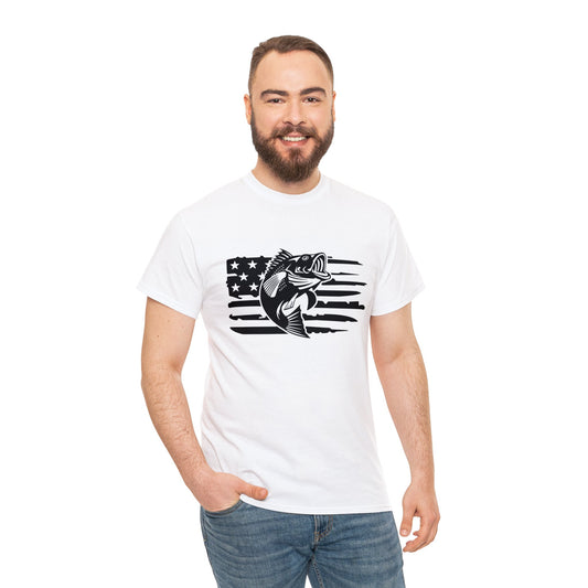 Fish flag- Heavy Cotton Tee Shirt