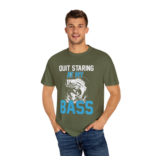 Fishing Enthusiast Graphic Tee, Funny Bass Fishing T-Shirt, Great for Outdoorsmen, Perfect Gift for Anglers, Unisex Beachwear