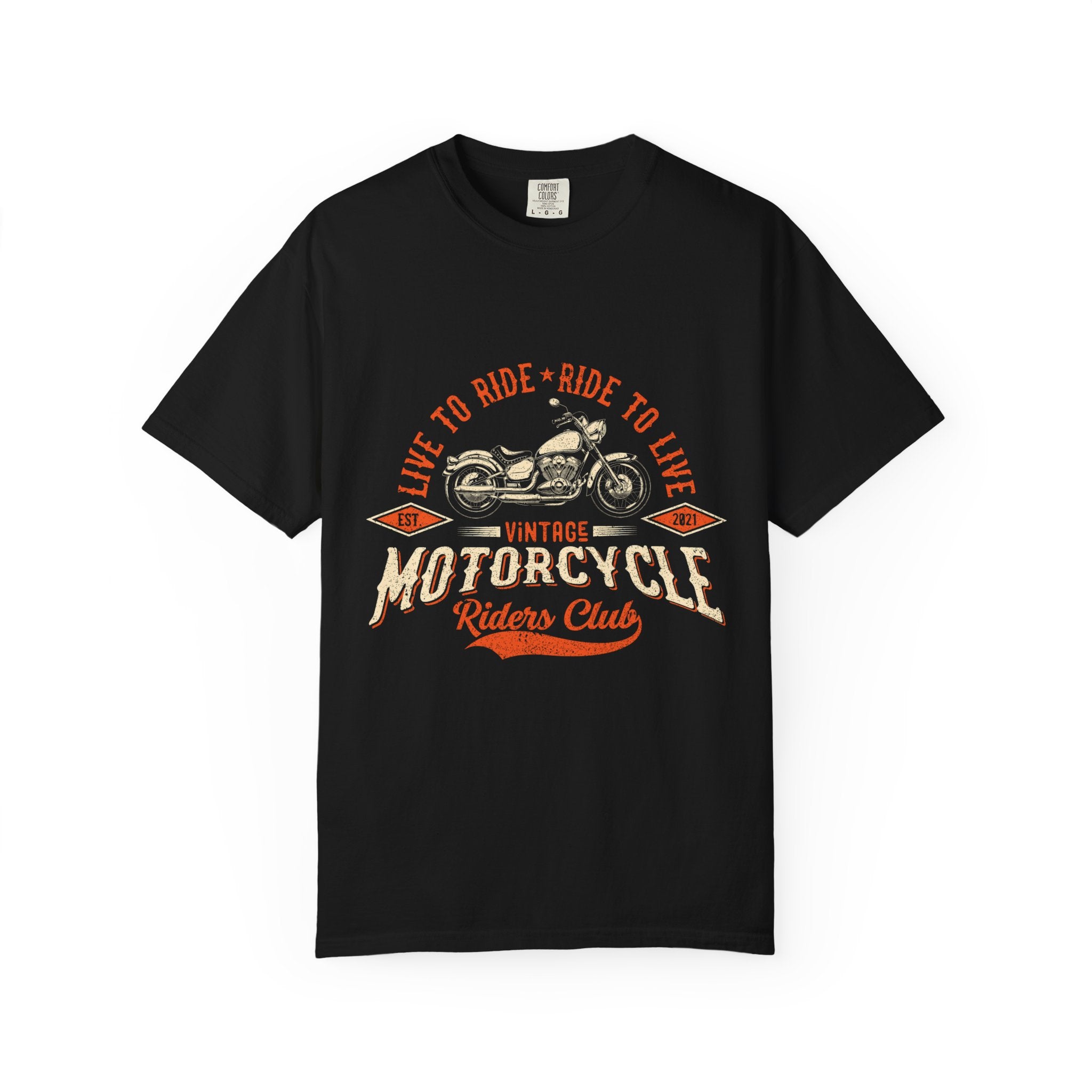 Vintage Motorcycle Riders Club T-Shirt - Live to Ride Graphic Tee