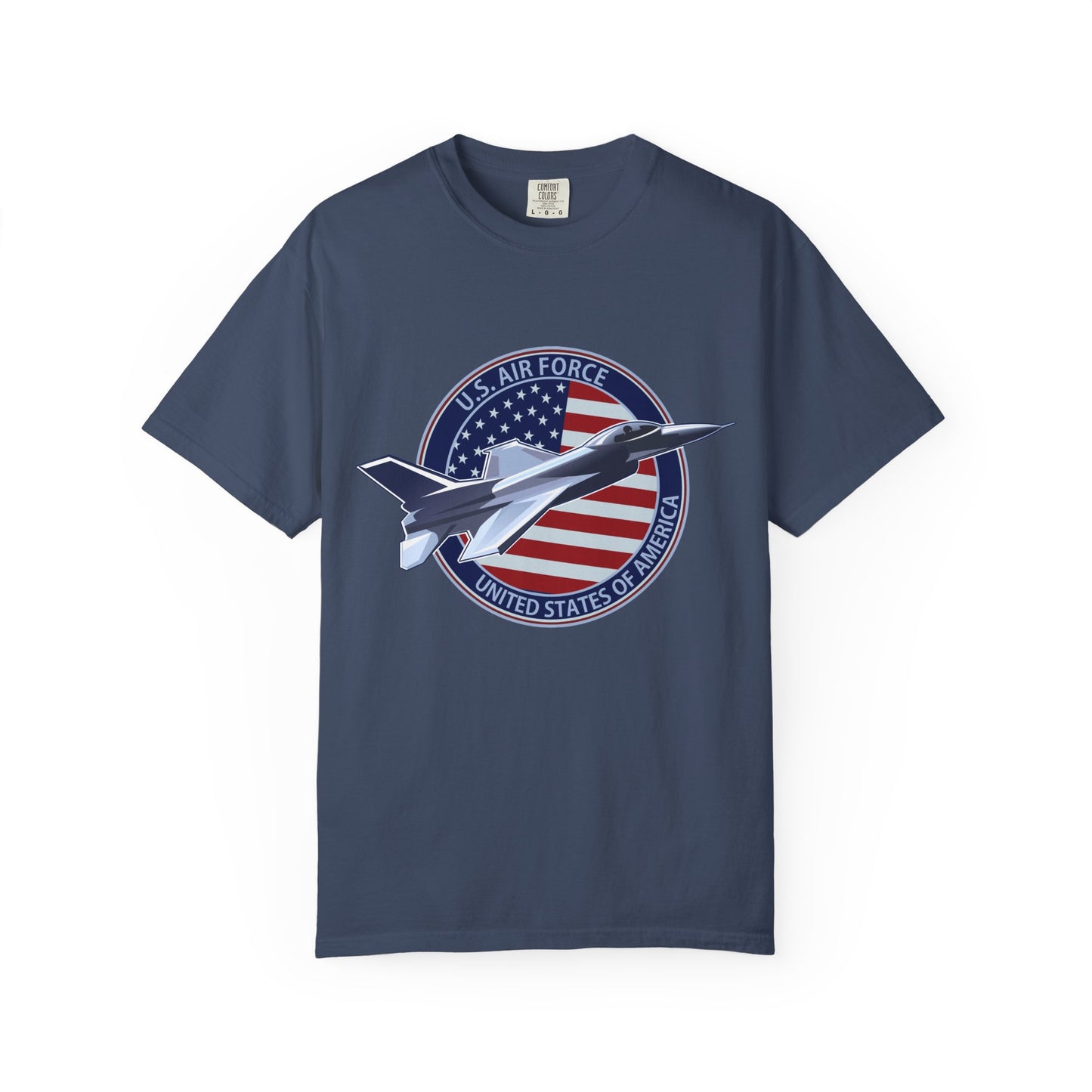 Air Force Tribute T-Shirt, Unisex Military Tee, Garment-Dyed Shirt, Patriotic Apparel, Veteran Gift, Casual Wear, Independence Day Outfit