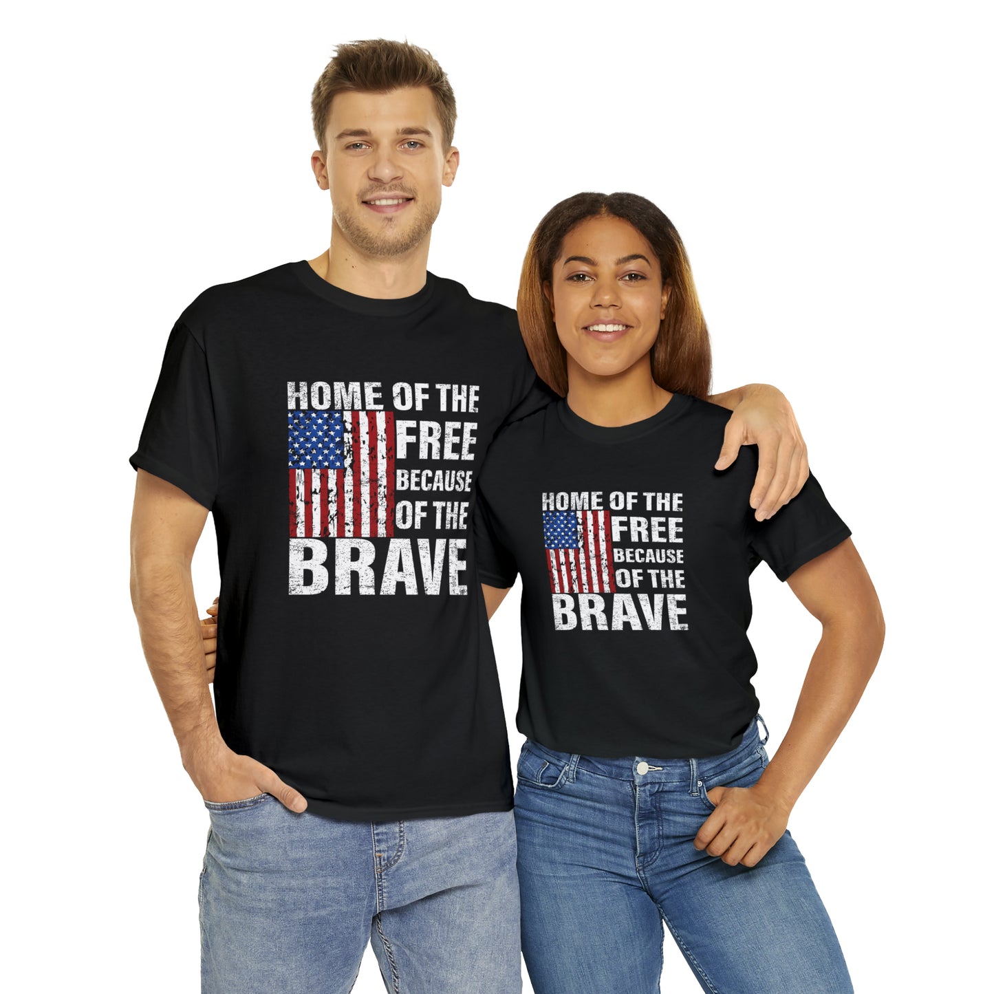 Home of the free- Unisex Heavy Cotton Tee