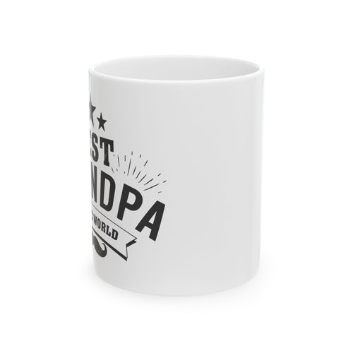 Best Grandpa Ceramic Mug - Perfect Gift for Father's Day or Grandparent's Day