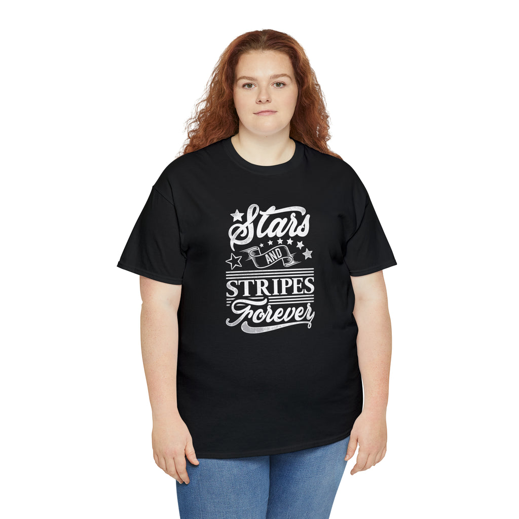 Stars and Stripes forever- Heavy Cotton Tee
