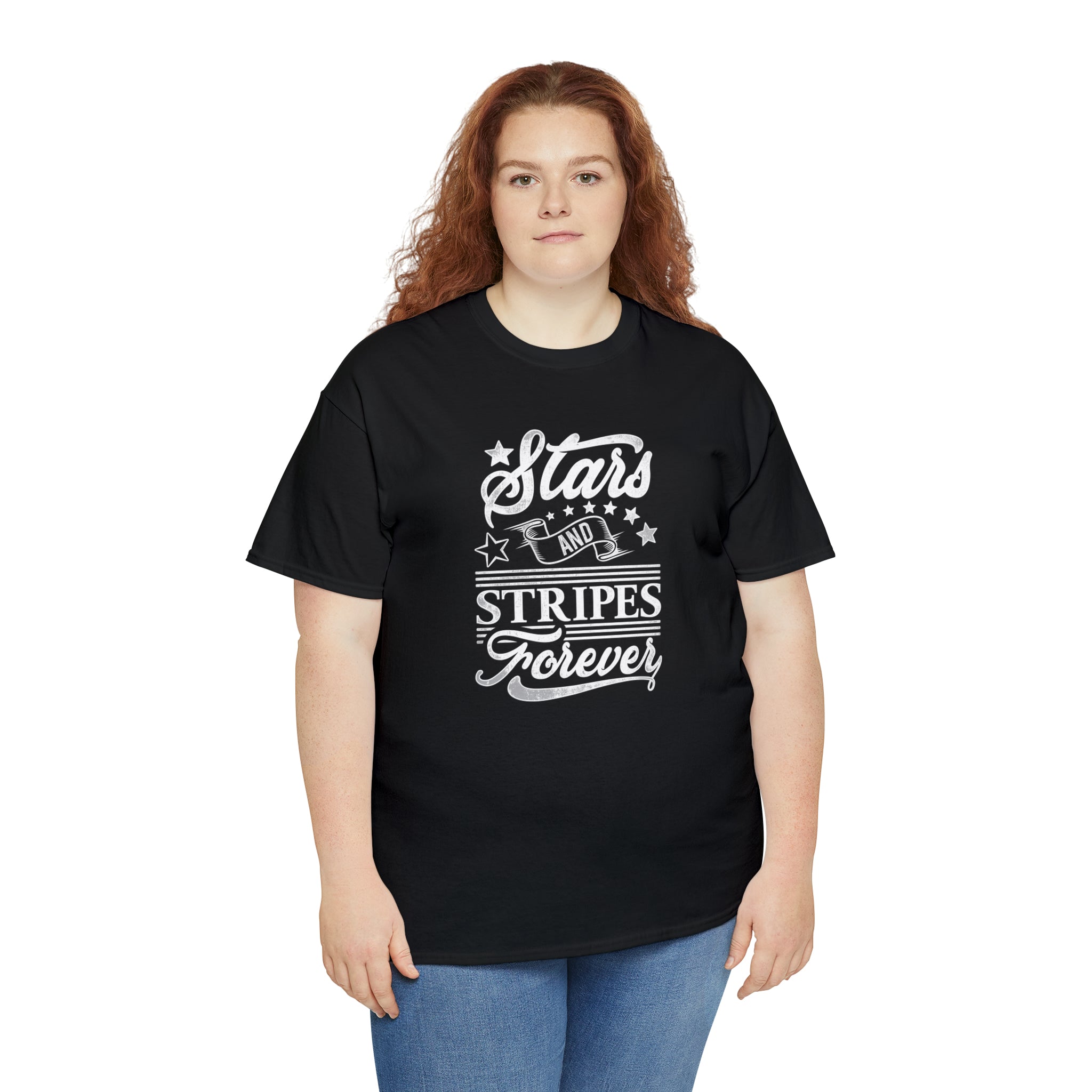 Stars and Stripes forever- Heavy Cotton Tee