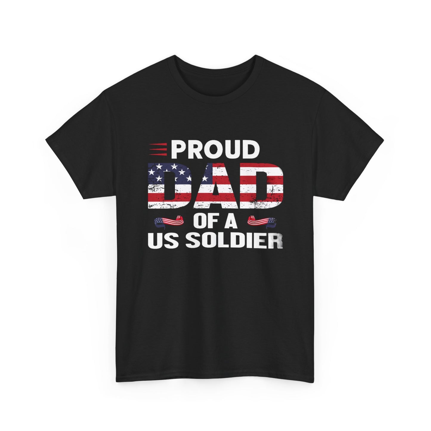 Proud dad of a soldier- Heavy Cotton Tee