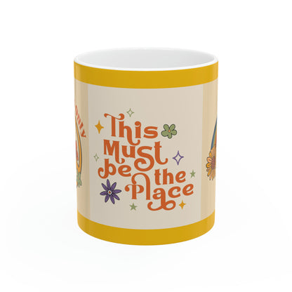 Hippi love- Ceramic coffee Mug, 11oz