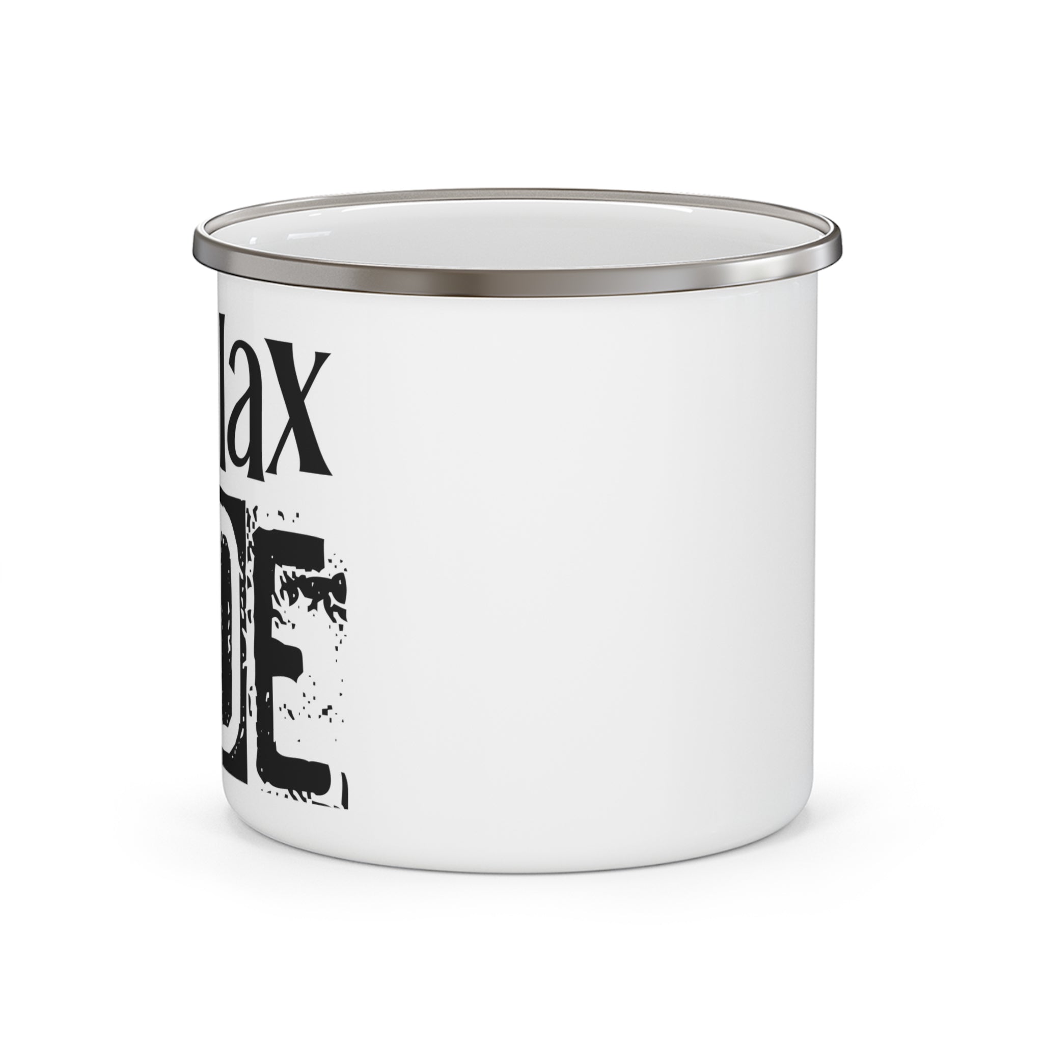 Cozy Enamel Camping Mug, Relaxation Mug, Outdoor Drinkware, Gift for Hikers, Adventure Accessory, Camping Essentials, Durable Mug