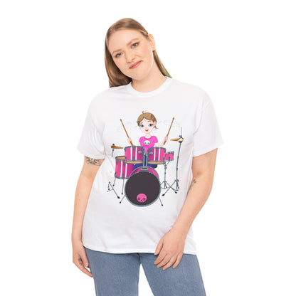 DRUMMER GIRL-  Heavy Cotton Tee