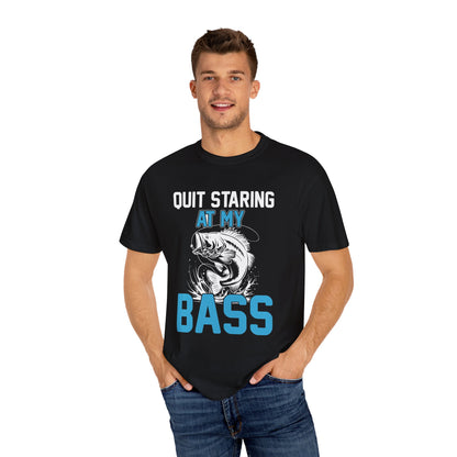 Fishing Enthusiast Graphic Tee, Funny Bass Fishing T-Shirt, Great for Outdoorsmen, Perfect Gift for Anglers, Unisex Beachwear