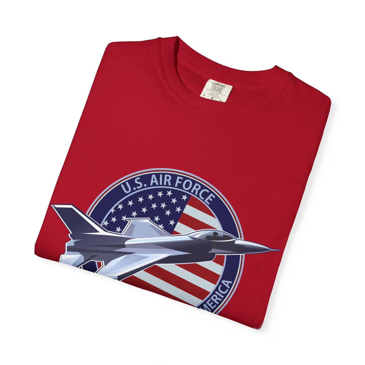 Air Force Tribute T-Shirt, Unisex Military Tee, Garment-Dyed Shirt, Patriotic Apparel, Veteran Gift, Casual Wear, Independence Day Outfit