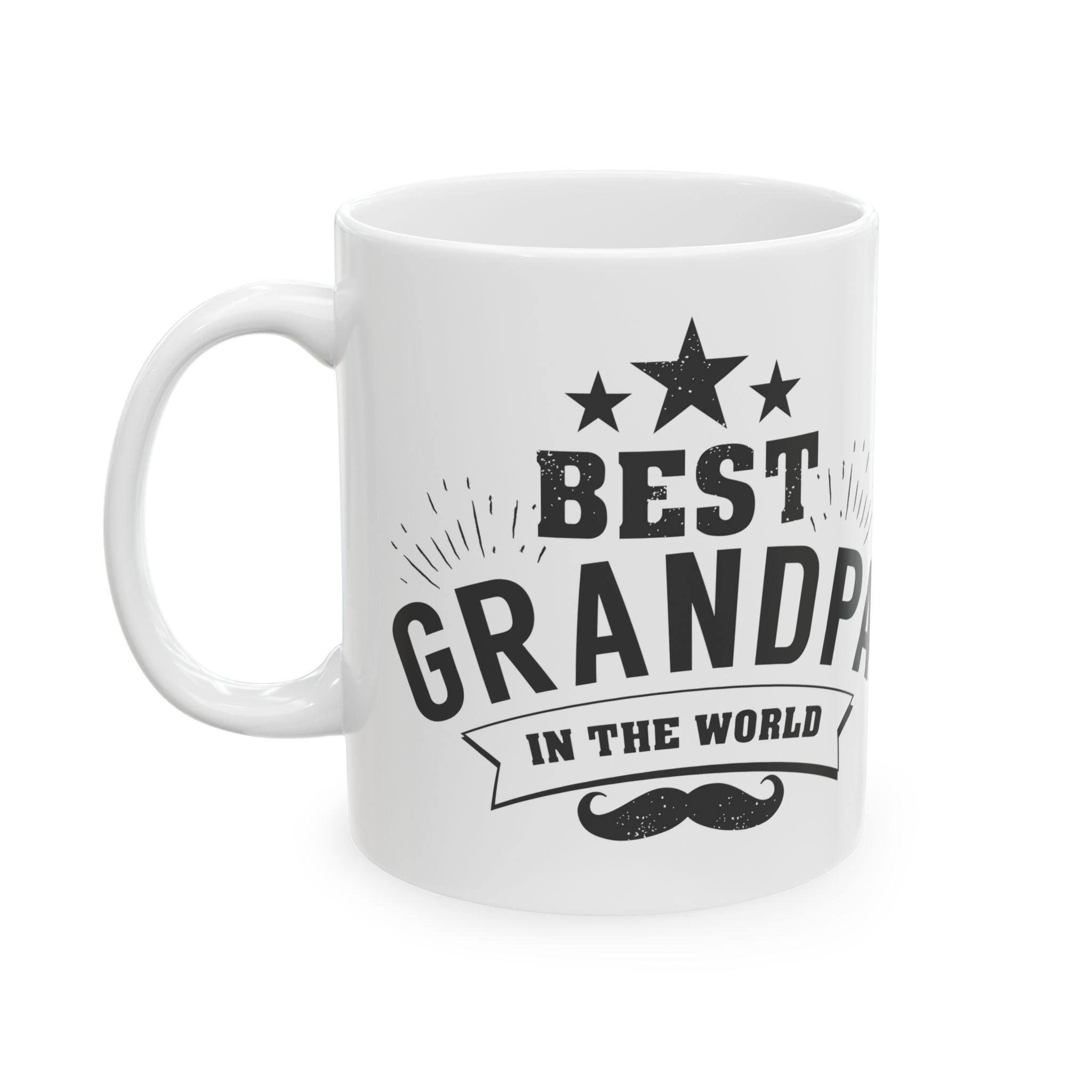 Best Grandpa Ceramic Mug - Perfect Gift for Father's Day or Grandparent's Day