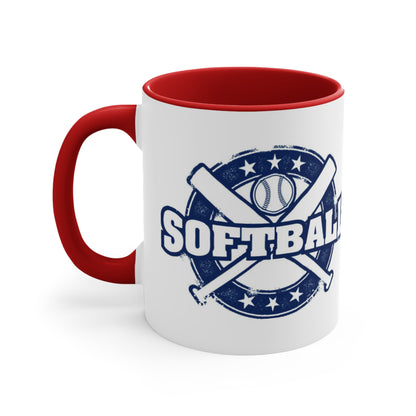 SoftBall- Accent Mug