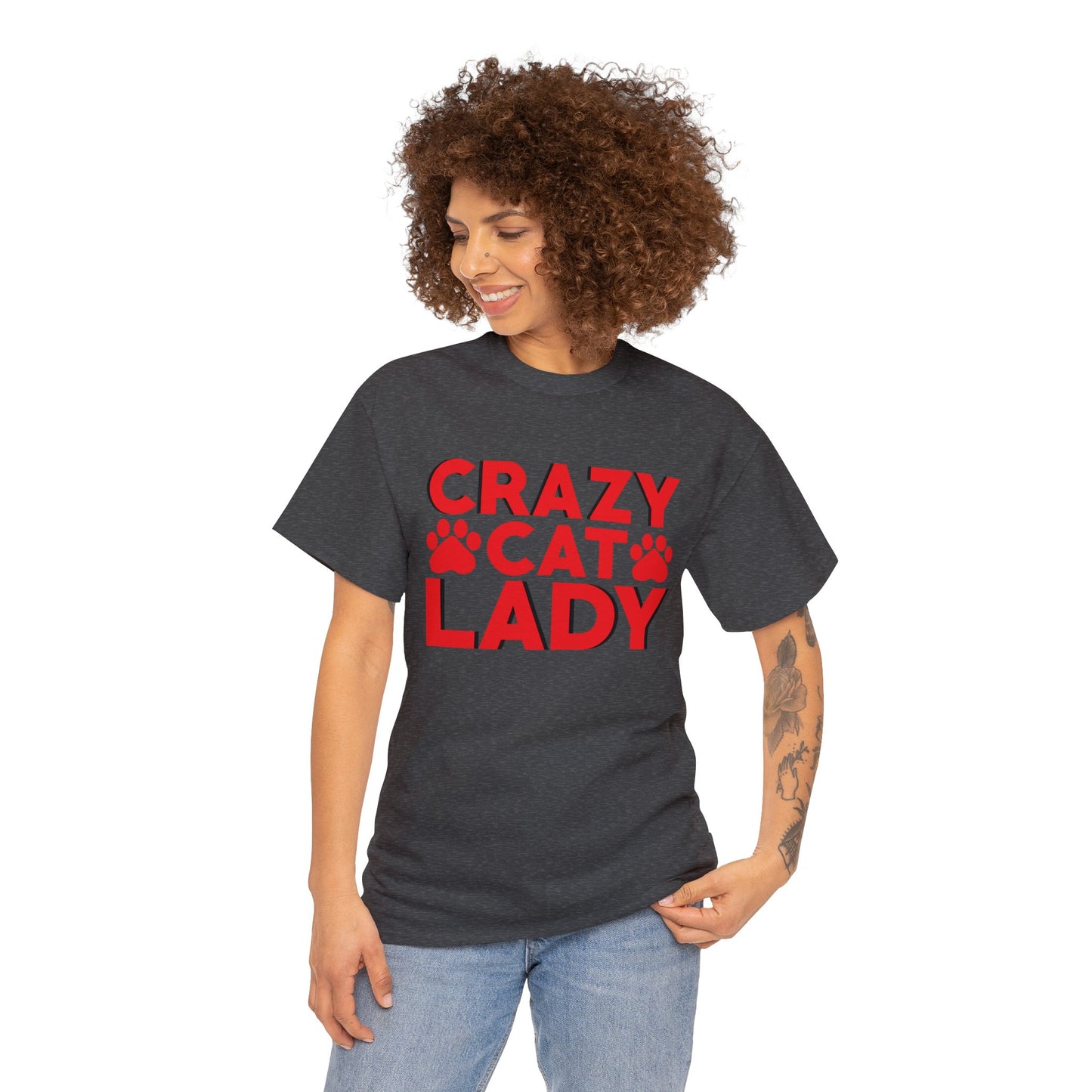 Crazy cat lady— Heavy Cotton Tee