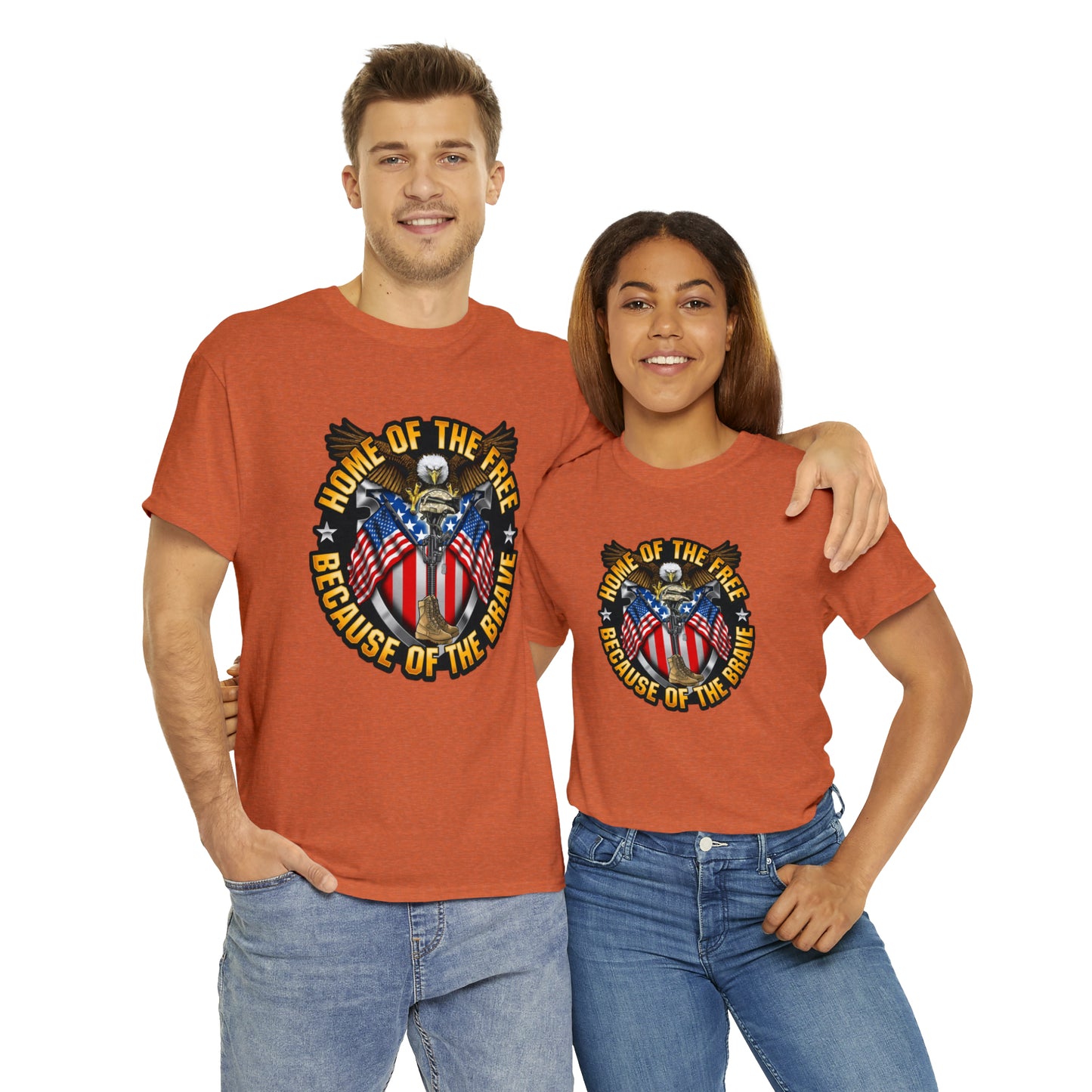 Home of the brave - Unisex Heavy Cotton Tee